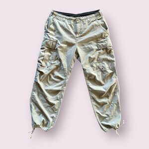 Gap Baggy Fit Cargo Parachute Pants in Tan